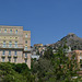 Taormina, Excelsior Palace and Castelmola on the Hill