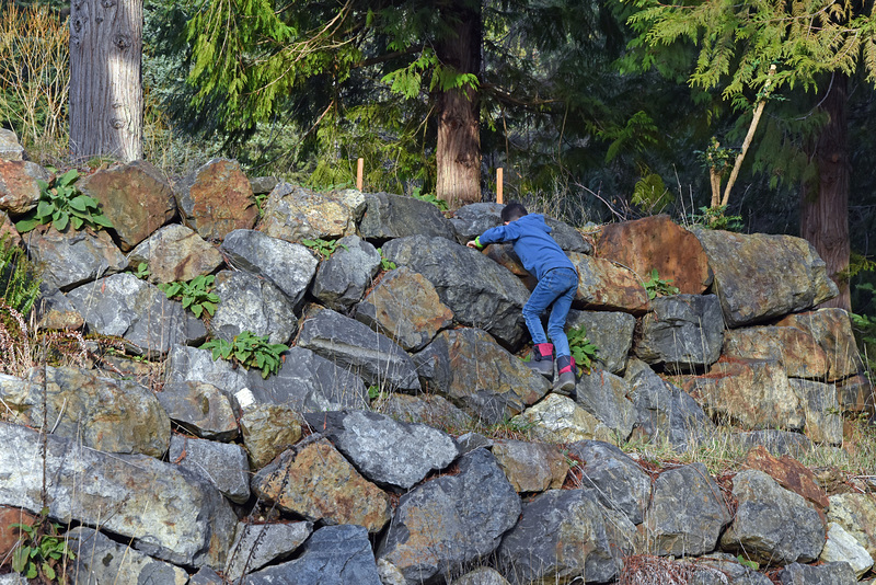 Die Mauer auf Bowen Island