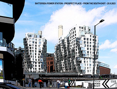 Battersea Power Station - Prospect Place from the south-east - 25 9 2023 Key Line