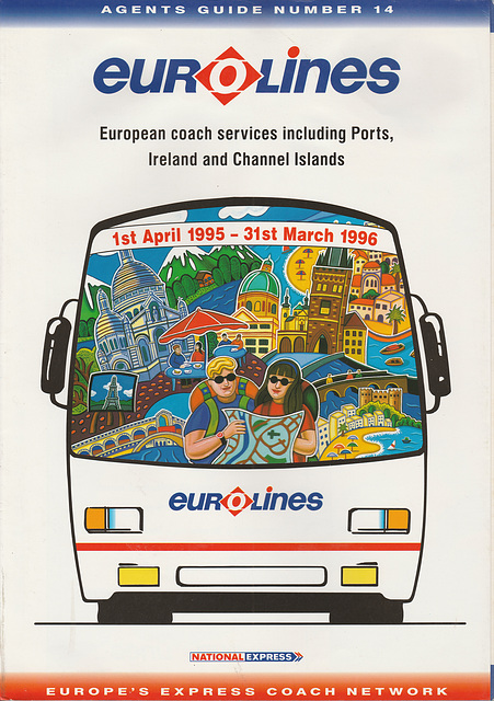 Cover of Eurolines Agents Guide 1995-1996