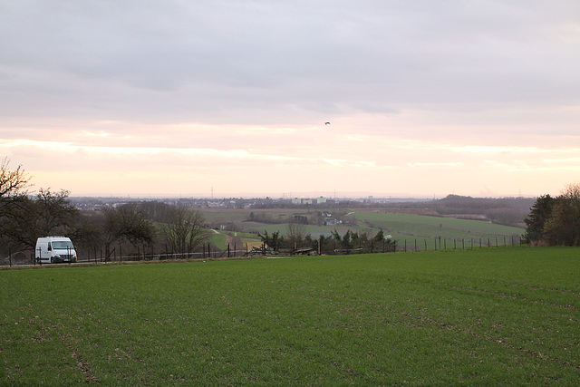 Aussicht vom Meiberger Weg (Velbert-Tönisheide) / 5.02.2022