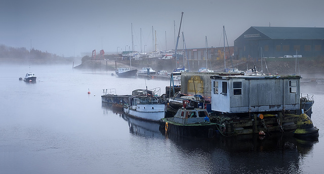 River Leven in the Mist