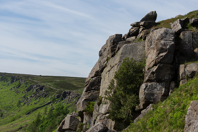 Stanage Rock faces-3