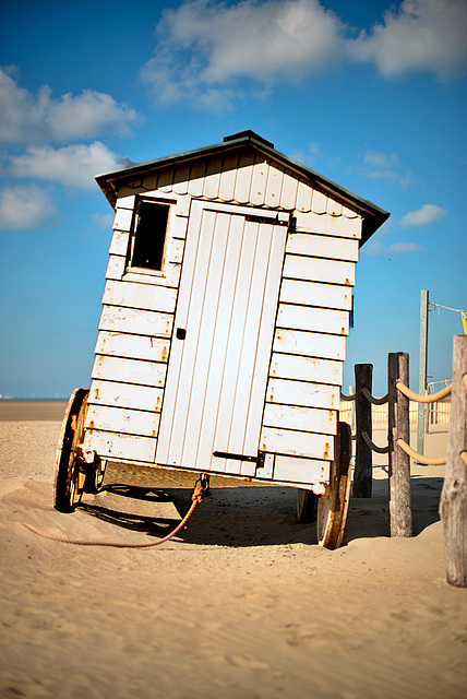 Badewagen am Strand (2xPiP) - Zeebrugge