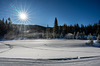 Winter cross-country ski trail