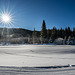 Winter cross-country ski trail