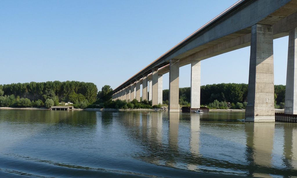 Erdut Bridge Spanning the Danube