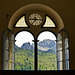 From the window, view on the mountains of Colle Della Lombarda