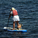 20190610 4959CPw [R~GB] Hund, Wassersport, Dinas, Wales