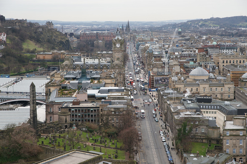 Looking Down Princes Street