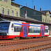 Regioshuttle RS1 von Stadler der Citybahn Chemnitz im Bahnhof St. Egidien