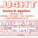 QSL LU4HT-50 MHz