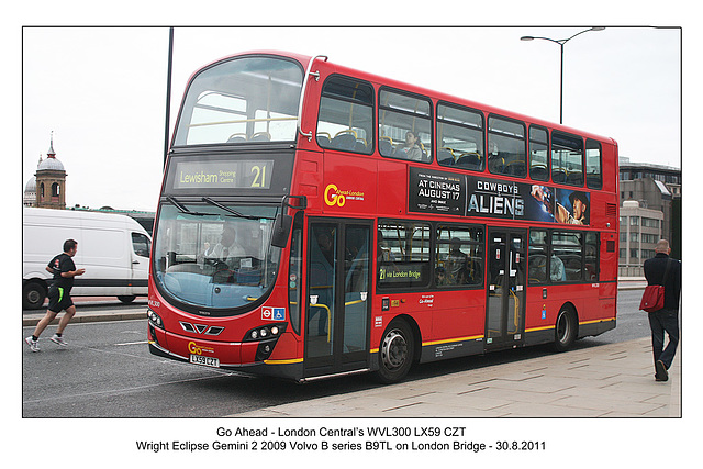 Go Ahead WVL300 - on London Bridge - 30.8.2011