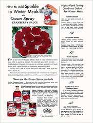 Ocean Spray Cranberry Sauce Ad, 1953