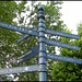 old Oxford blue signpost