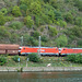 Doppelgespann der Railion an der Mosel richtung Koblenz