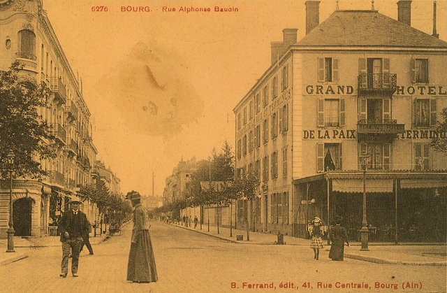 Hotelo Terminus en Bourg (Francio) apud Ĝenevo - kie Hodler kaj Rousseau kunvenis, ripozis kaj elpensis UEA