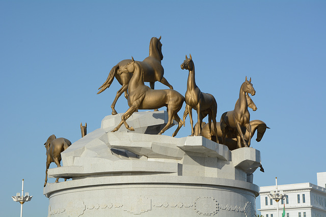 Ashgabat, Akhal-Teke Horses Monument