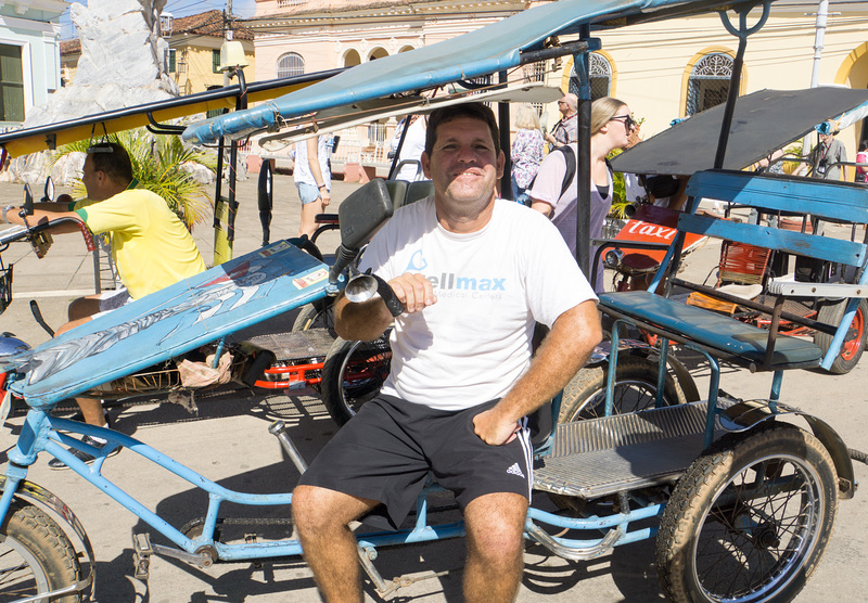 Alberto and his taxi, Remedios, Cuba