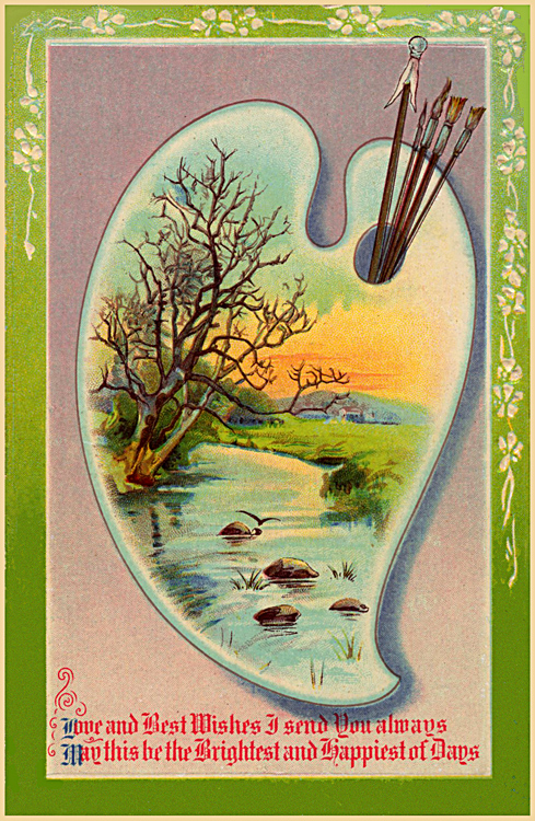 Palette Postcard, c1920