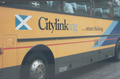 MacPherson Coaches (Scottish Citylink contractor) E346 EVH in Cambridge - 18 July 1991