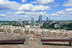 Aussicht vom Gediminas-Turm in den neuen Teil von Vilnius (© Buelipix)