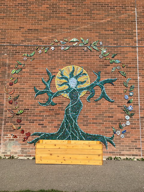 Tree Goddess art in Calgary, Canada