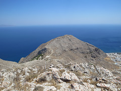 Thira vue depuis Profitis Ilias.