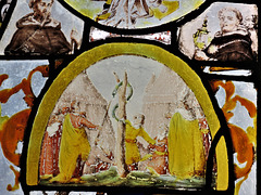 canterbury museum glass   (35) c17 glass, moses and the brazen serpent