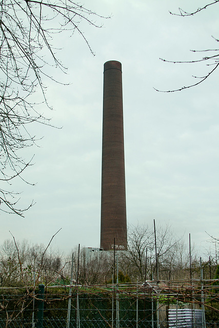 Schornstein der ehemaligen Sinteranlage Duisburg-Beeck / 8.02.2020