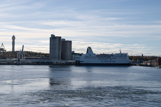 Die Fähre »Princesse Anastasia« im Hafen Stockholm