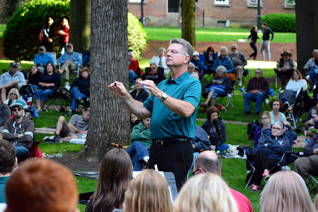 Command Sgt. Maj. Mitchell Spray (ret), guest conductor