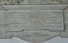 navestock church, essex  (40) c19 tomb of edward waldegrave +1809 by john bacon jnr.