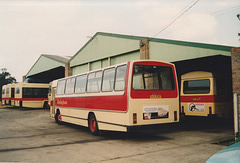 Hedingham Omnibuses L103 (BAR 103X) at the garage in Sible Hedingham – 29 Aug 1993 (203-08)