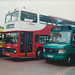 Buses in Sevenoaks bus station – 14 Aug 2000 (441-25)