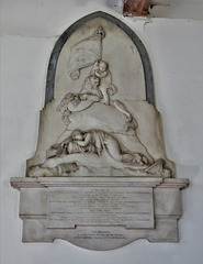 navestock church, essex  (41) c19 tomb of edward waldegrave +1809 by john bacon jnr.