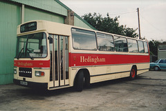 Hedingham Omnibuses L103 (BAR 103X) at the garage in Sible Hedingham – 29 Aug 1993 (202-35)