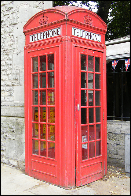 British phone box