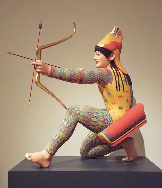 Reconstruction of the Archer from the Temple of Aphaia on Aegina in the Metropolitan Museum of Art, December 2022