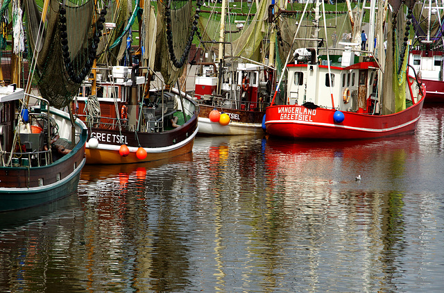 Die Krabbenkutter von Greetsiel