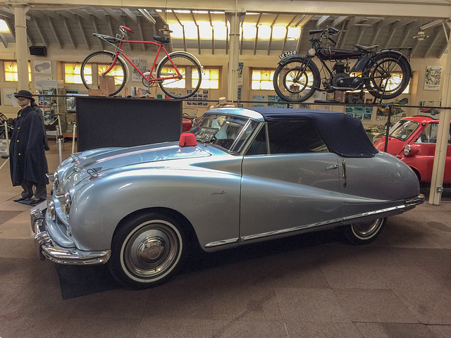 Austin Atlantic A90 Convertible owned by King Farouk of Egypt, now in the Elgin Motor Museum