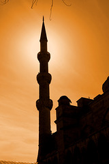 Minaret on Blue Mosque