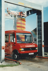 Chambers G855 KKY at the garage in Bures – 27 Sep 1995 (287-08)