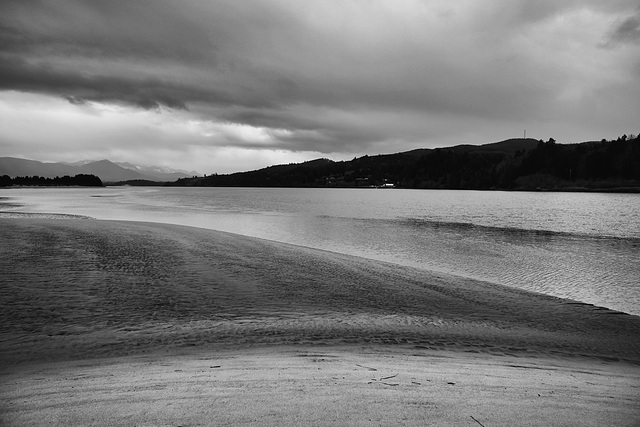 Nehalem Bay from spit in Nehalem Bay State Park south of Manzanita, Oregon - 1T2B5512