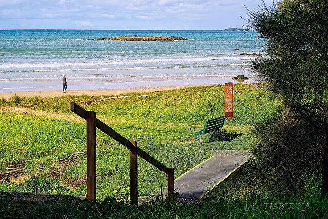 Bench or beach?