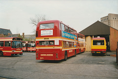 Eastern Counties Omnibus Company garage in Ipswich – 25 Apr 1984