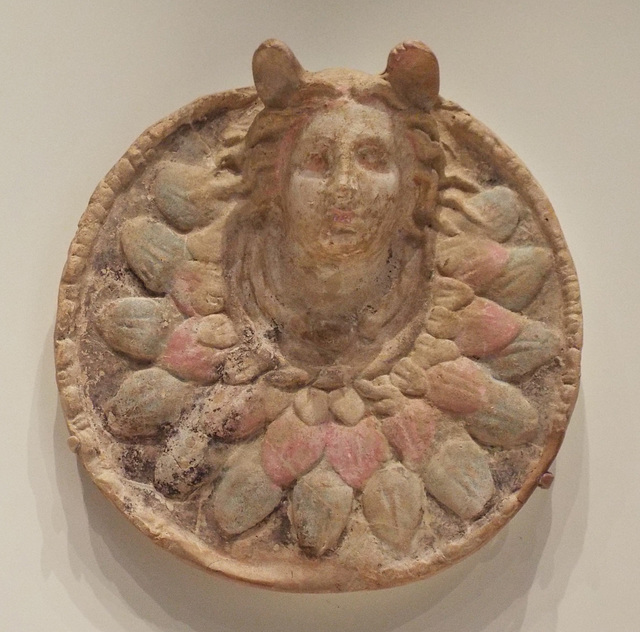 Oscillum with the Head of Medusa in the Getty Villa, June 2016