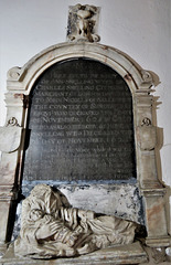 headless mother with swaddled baby on c17 tomb of ann snelling +1625. she died giving birth.