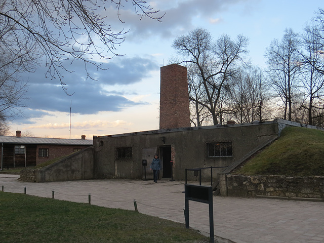 Chambre à gaz et crématoire d'Auschwitz I, extérieur.