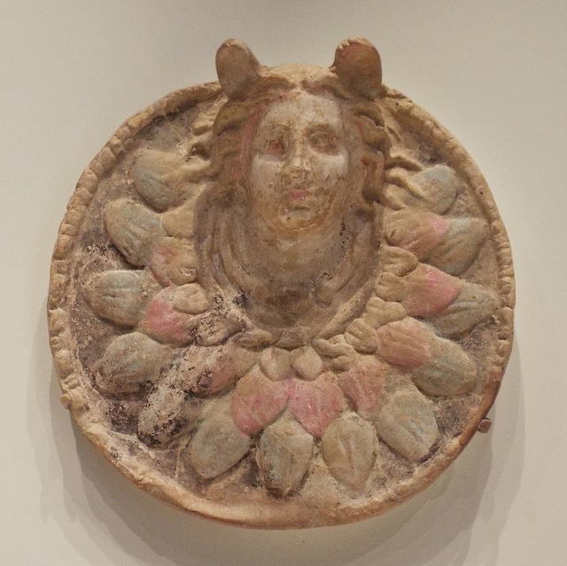 Oscillum with the Head of Medusa in the Getty Villa, June 2016